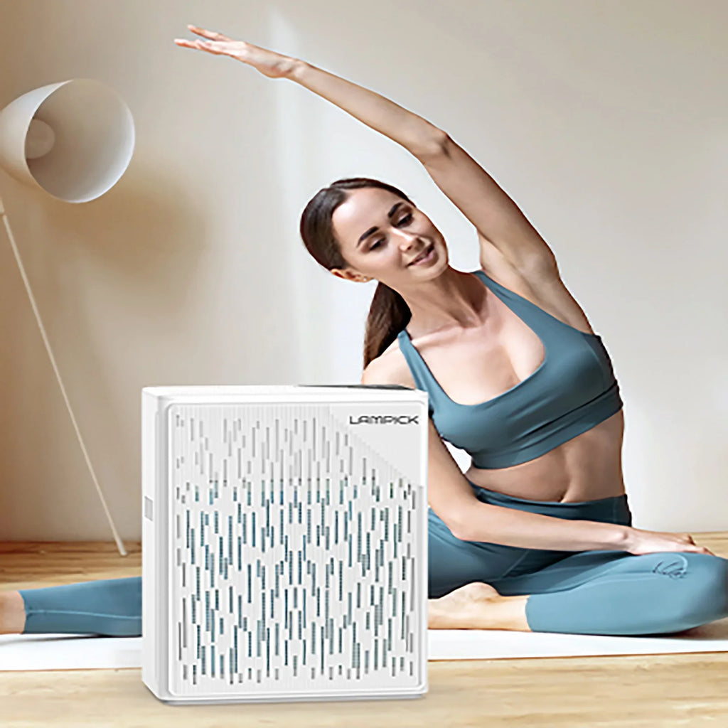 99.97% Sq of Remove with 1076 ft, HEPA Air Air Purifier LAMPICK Smoke Pet to Cleaner Hair Filter, up