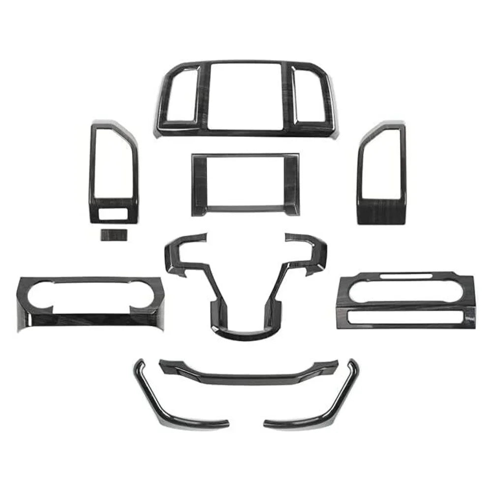 Accessories Trim Console Interior Center Black F150 Cover Teledu Kit Wood 15+