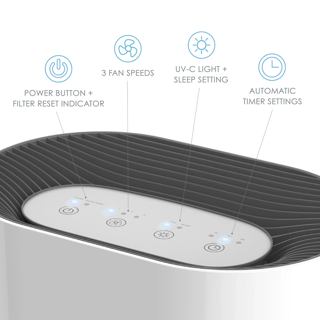 Pure True Air Enrichment HEPA Zone Purifier 3-in-1