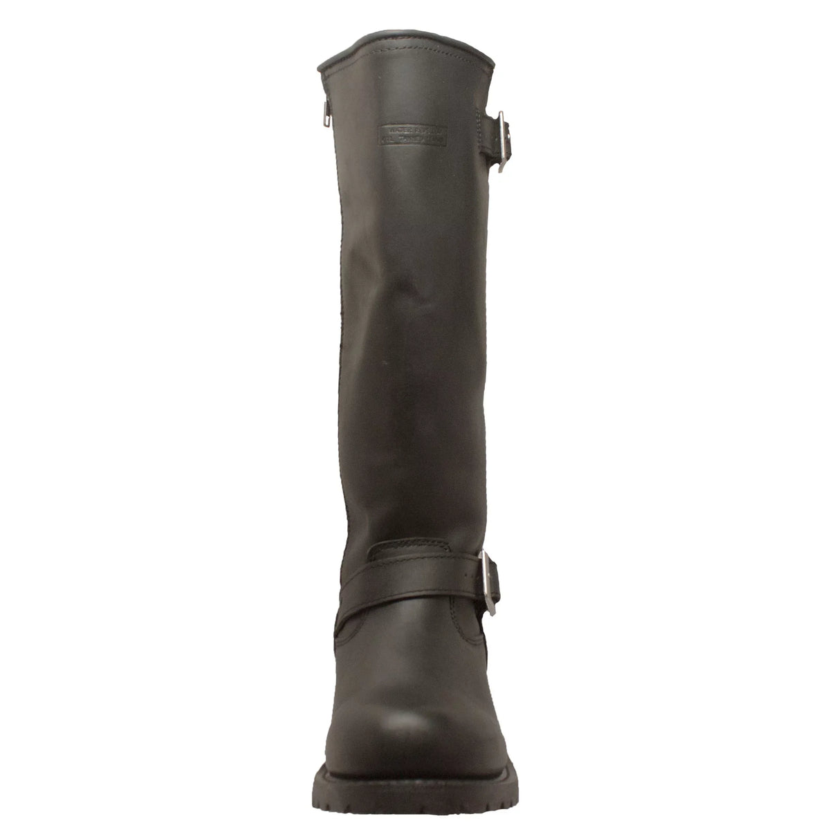 Zipper Black Men's Boot 16" Biker Engineer