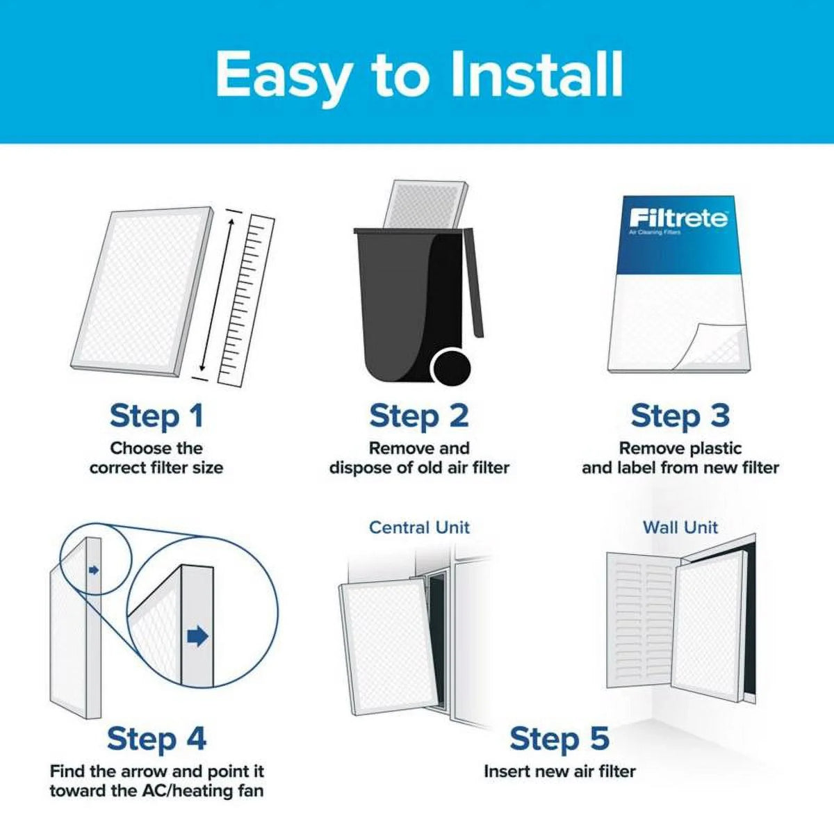 x 16" 25" 2-Pack 1" Panel x Filtrete Air FIlter Flat