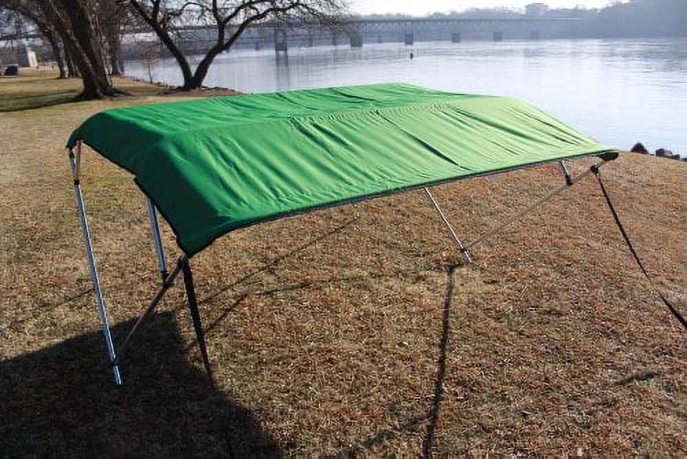 54" 91-96" (FAST TO Deck Wide, Pontoon - Vortex Canopy, / BUSINESS DELIVERY) Green Top New High, 8' 4 Boat Bimini Kit, DAY Wide 1 Long, SHIPPING and 8' Hardware 4 Complete Bow Frame,