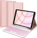 Keyboard Air Apple Kvago Built-in Holder Pencil for Bluetooth Case iPad Keyboard Pink 2022 iPad 5th Gen