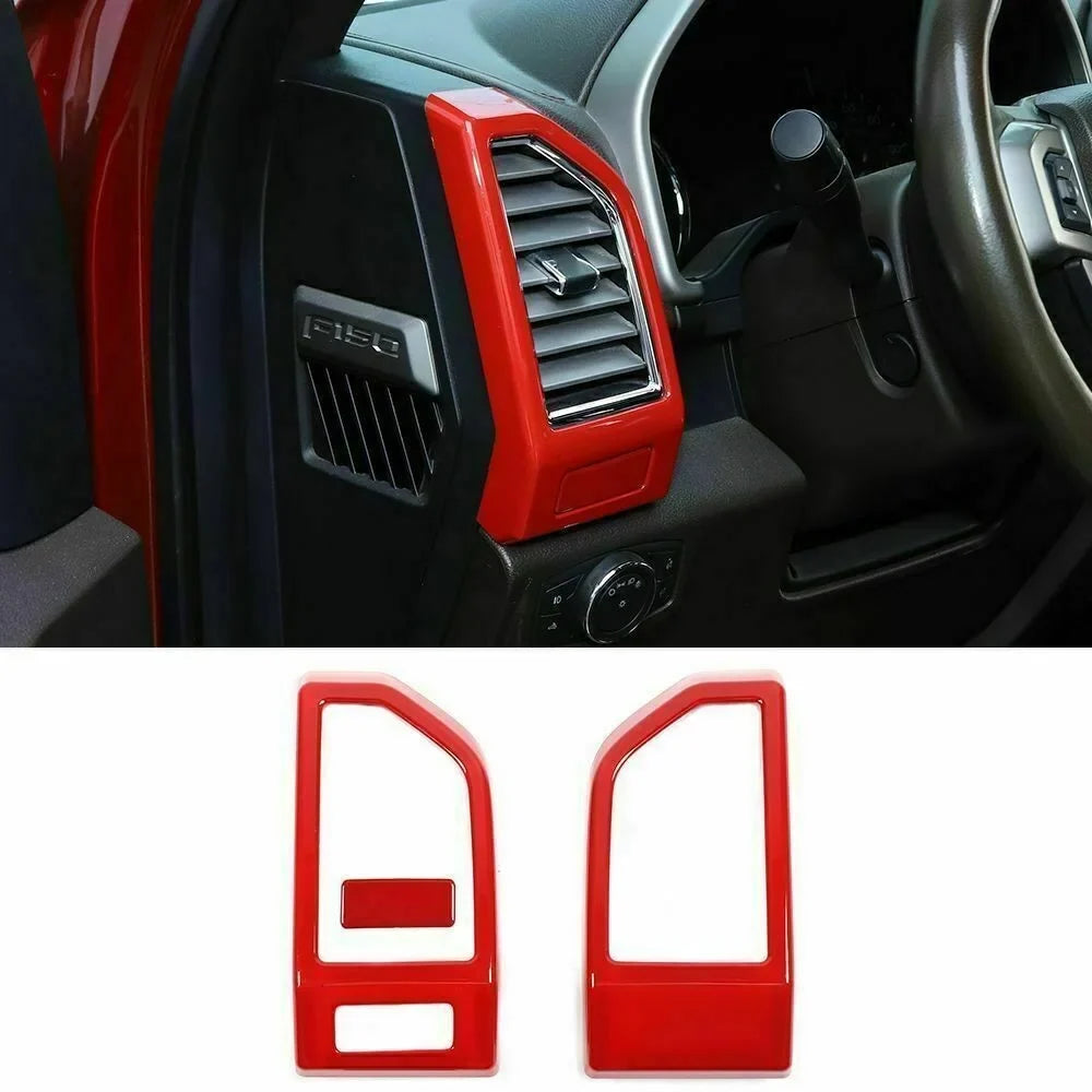 Kit Console F150 Center Cover Set 28pcs Teledu Red Interior Full Trim