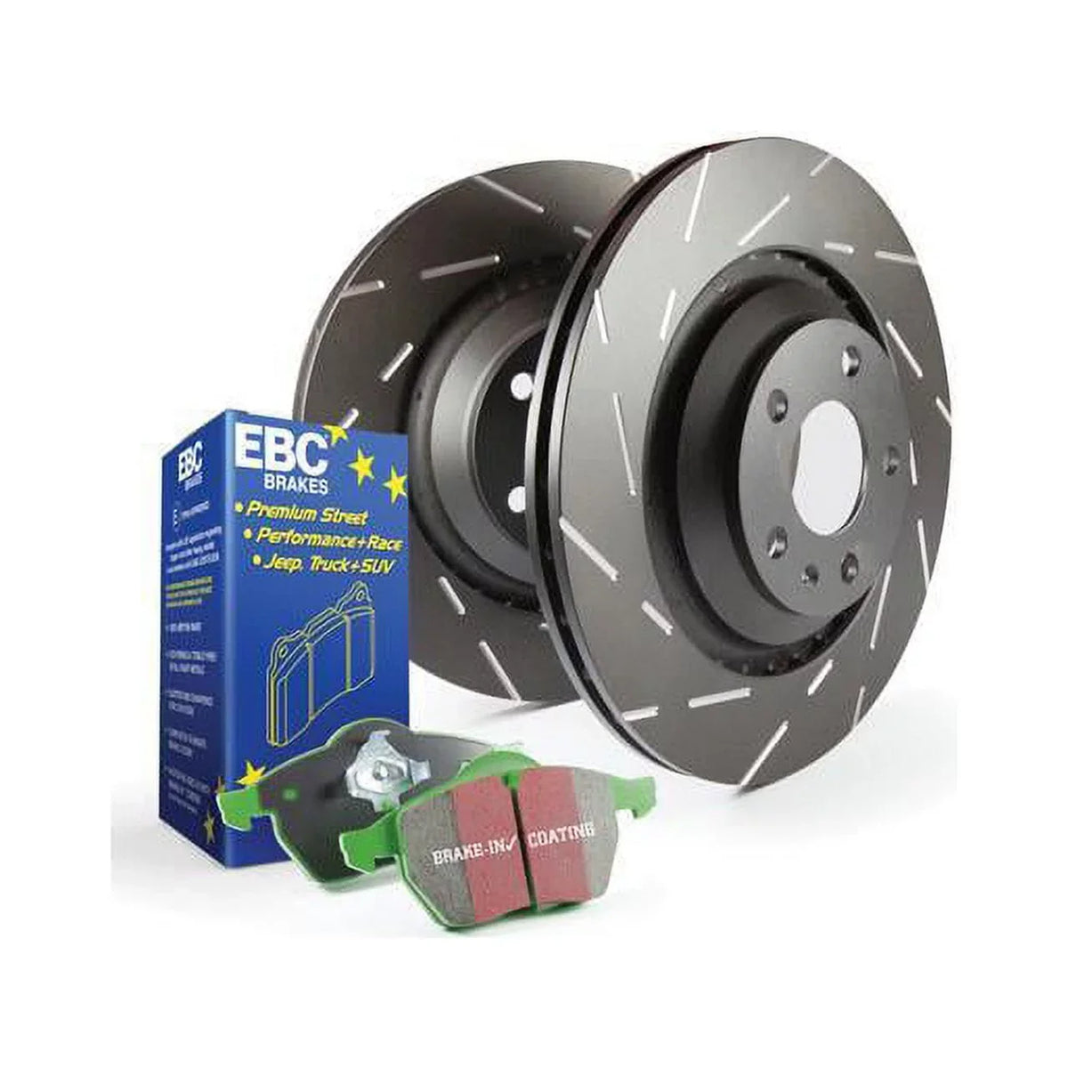 500 and 12-18 S2 S2KR2281 Fits EBC 2000 USR Brakes Greentuff Rotors Kits