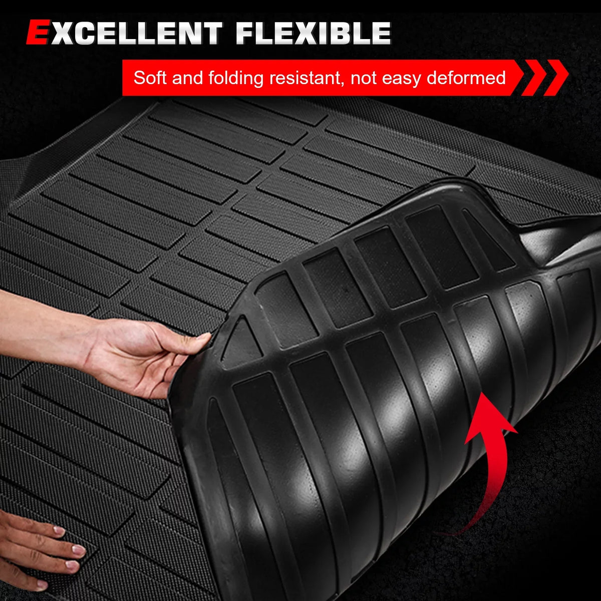 Tray TPE Weather Liner Honda Mat Plastic Trunk Motorsports Ikon Compatible Molded Black Cover 2023 Protector 3D Pad Elastomer Protection CR-V, Boot Rear Car All With Carpets Thermo