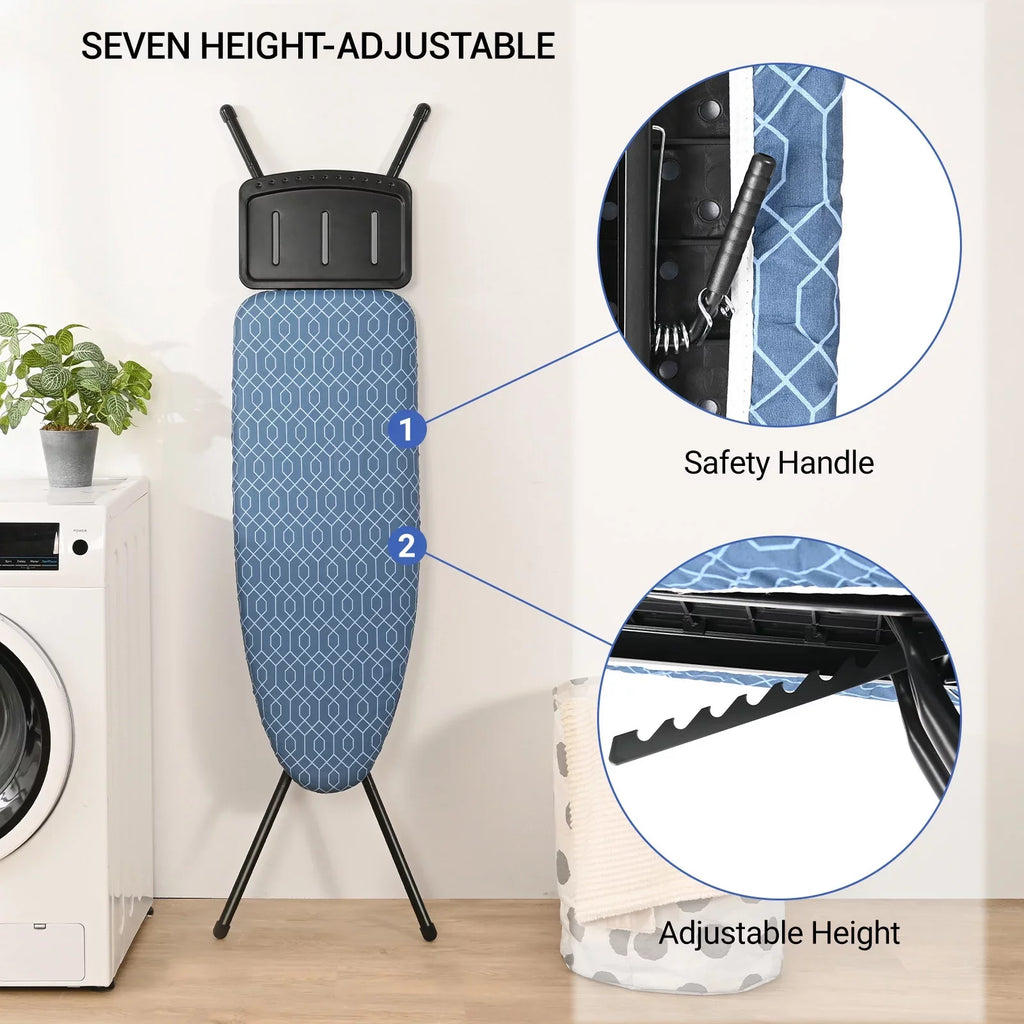 Rest, Ironing Iron Kingrack Stand Adjustable Board,Iron Height,36"x13" Levels 7 with