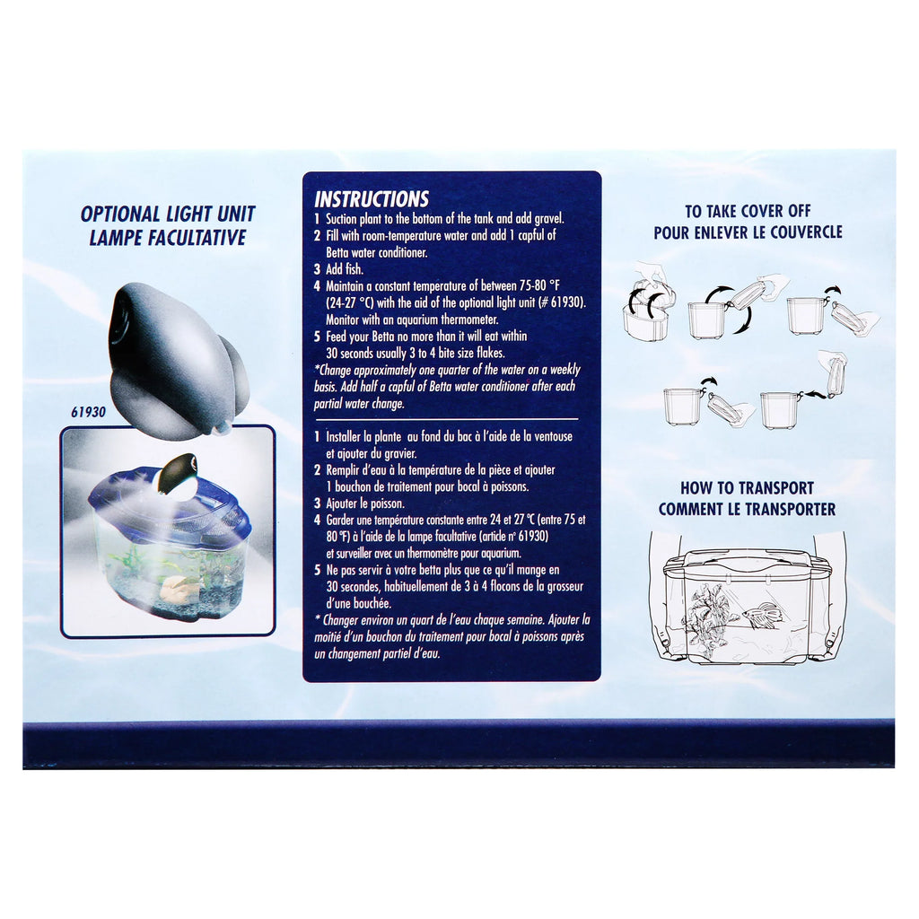Marina Aquarium Kit, Betta Purple, Pals 0.5-Gallon Starter