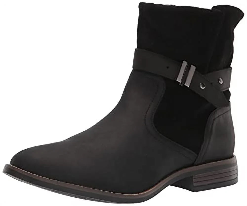 Camzin Fashion Clarks Black, Strap Women's 5 Boot,