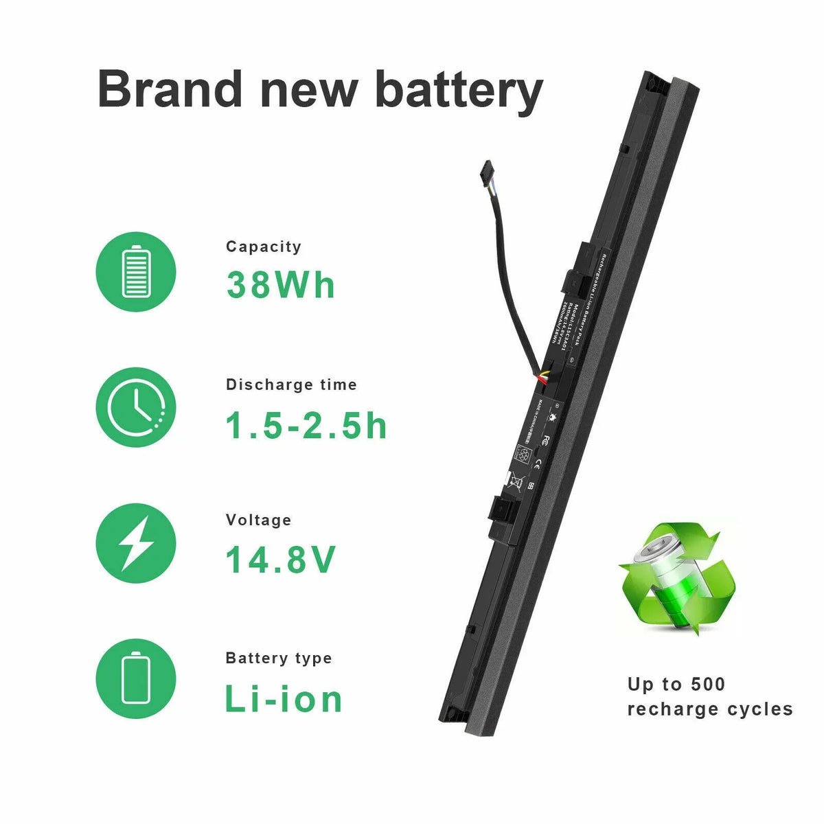 for Battery Ideapad V110-15IAP L15C3A01 110 V110-15ISK 110-15ISK Lenovo Laptop