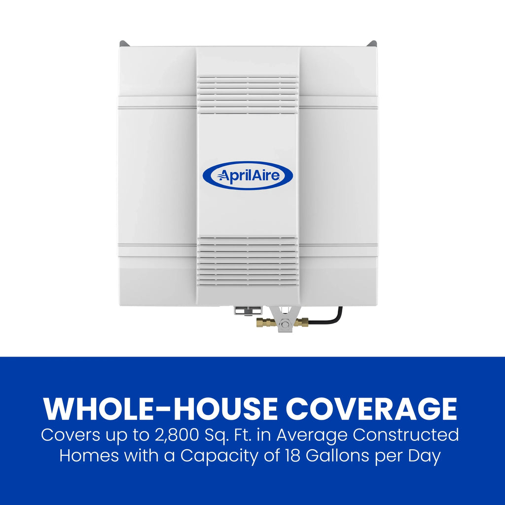 Fan-Powered 700 for Large Humidifier Humidifier Homes Capacity Sq. - Furnace Ft. - to 4,200 up Automatic AprilAire Whole-House