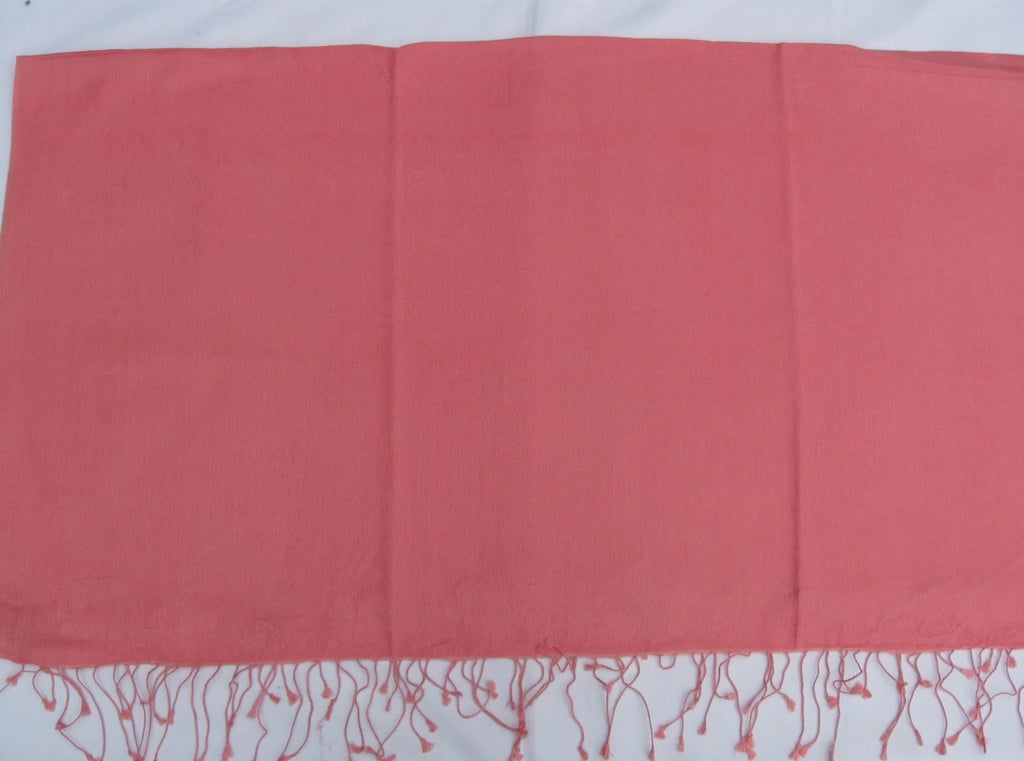Scarf/Wool/Silk Scarf/Scarves/Shawl/Shawls/Stole/Wrap/Pashmina Coral) (Light Shawl/Cashmere/Cashmere Scarf/Pashmina
