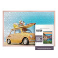 UV Gold | Frame Puzzle Wood Kit | Rose with Real Sheets Glue Frame Scandanavian Picture 24x30 with