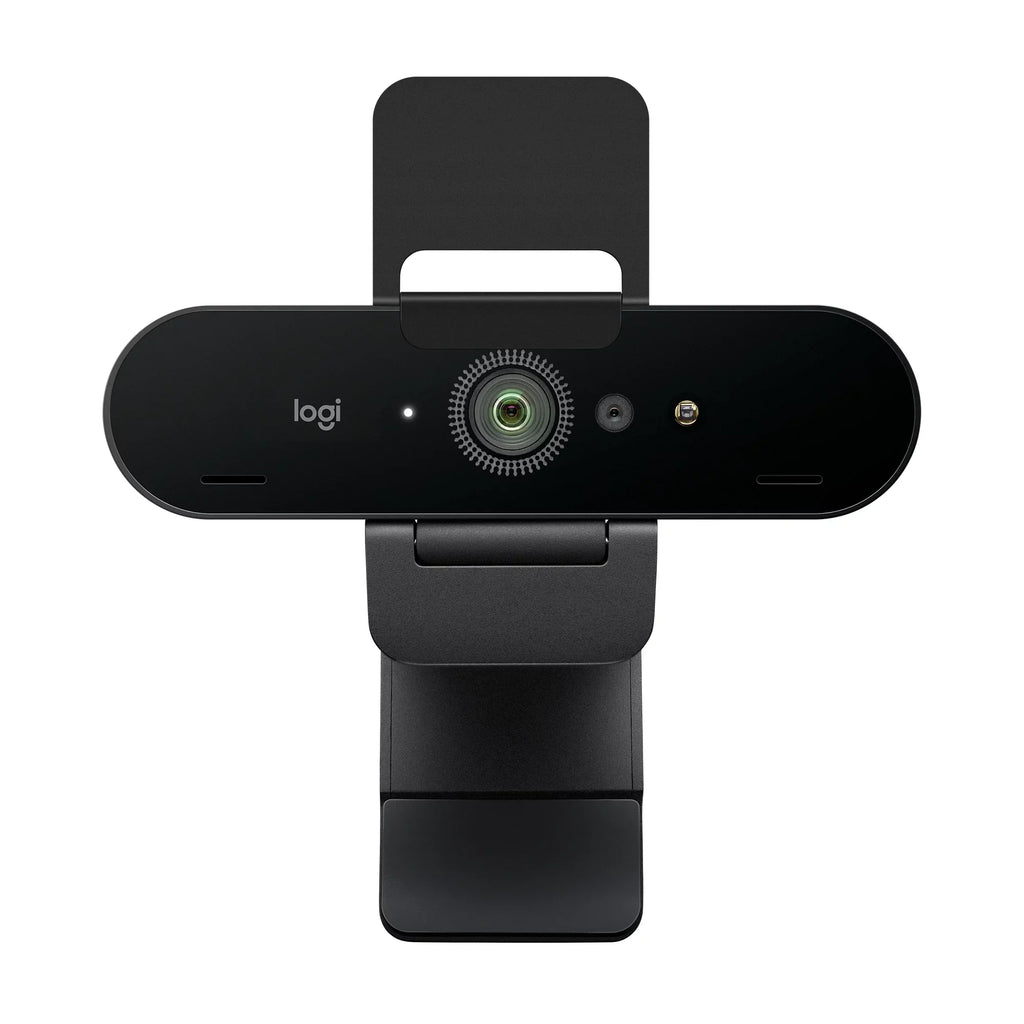 Logitech Noise-Canceling Webcam with and Pro 4K HDR Black Mics,