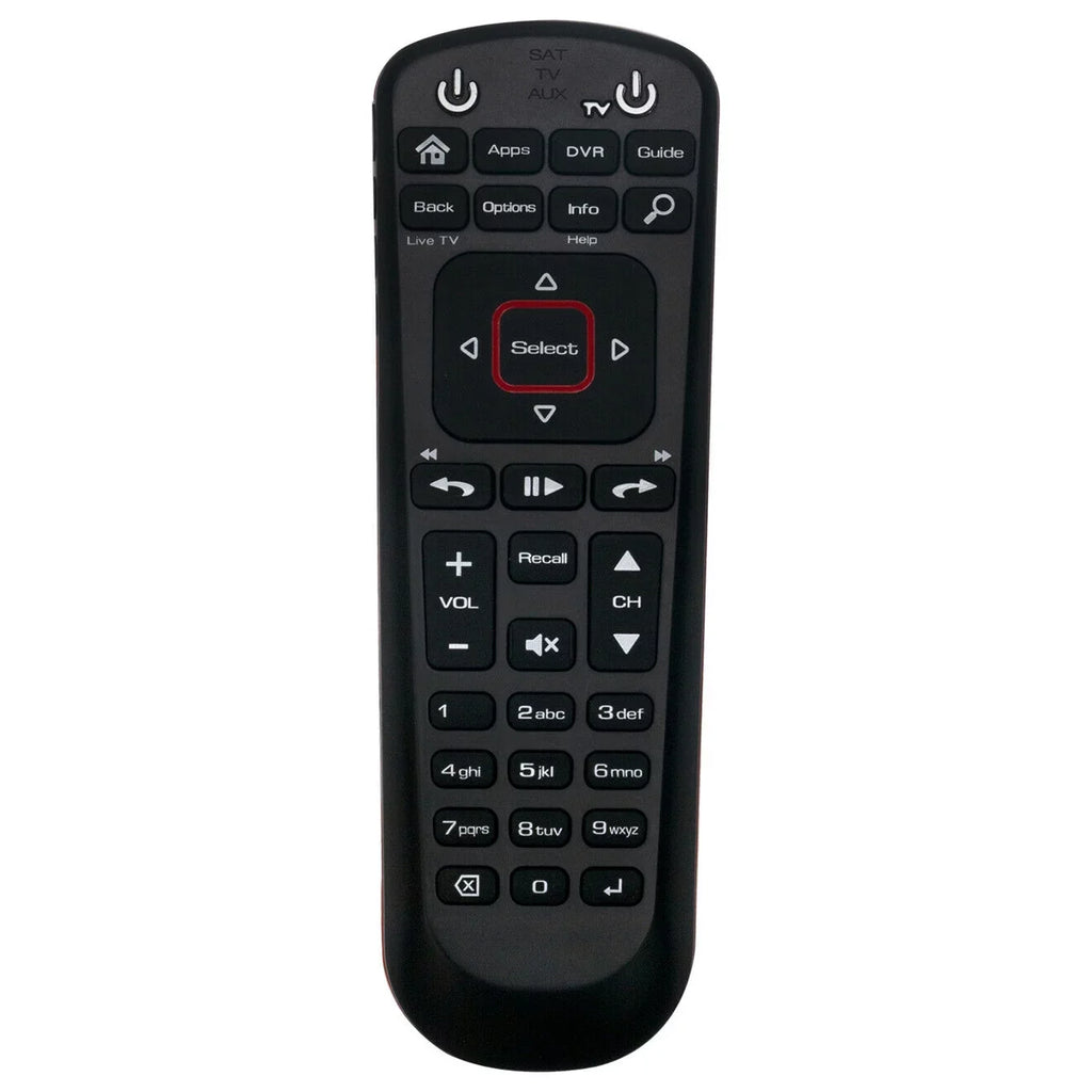 TV Control New Receiver Satellite SAT Replaced Remote AUX for Mode 52.0 w Dish