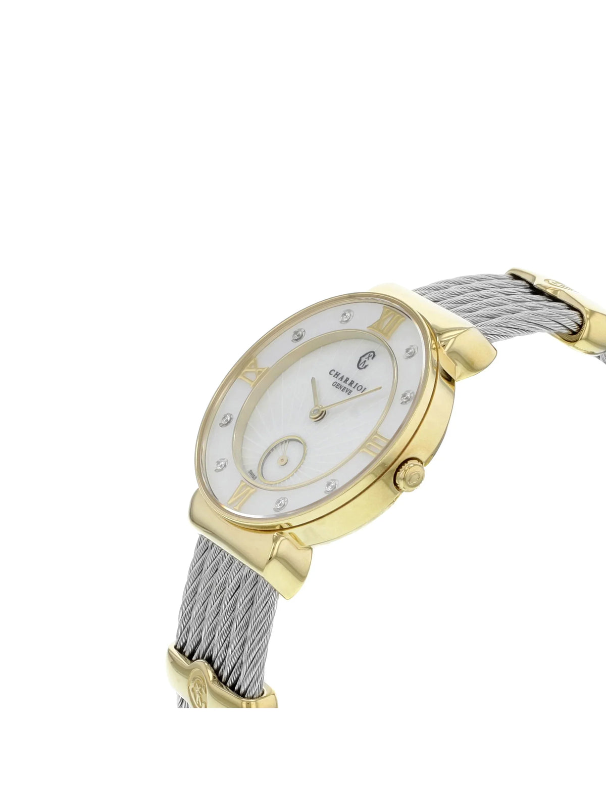ST30YD.560.009 Watch St MOP Steel Ladies Charriol Quartz Diamonds New Tropez