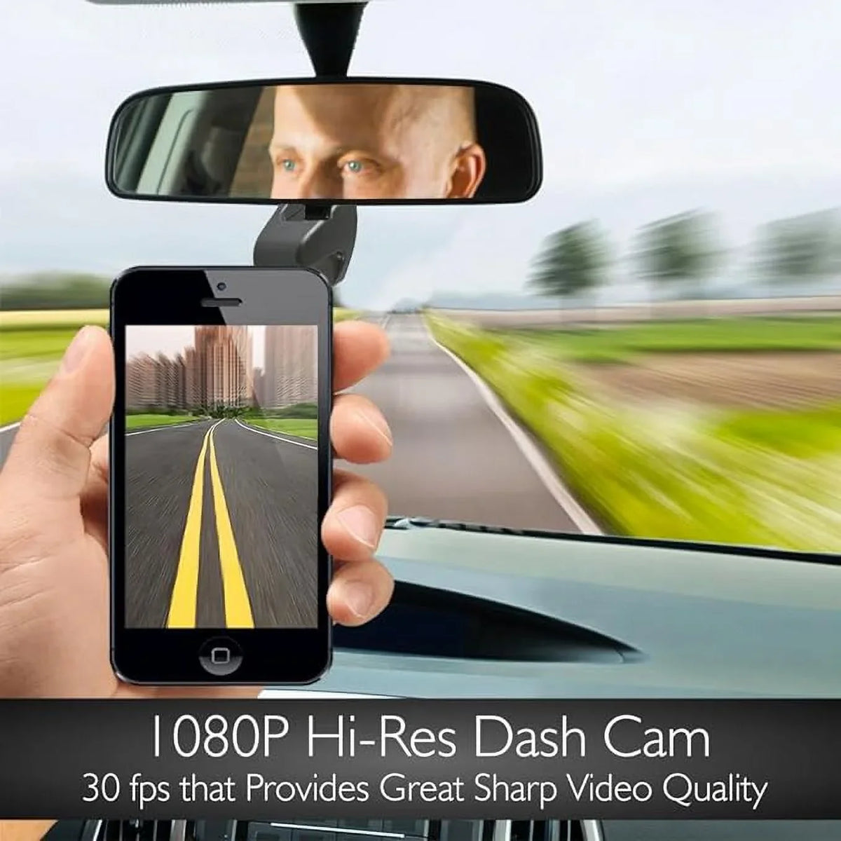 Dashboard Open Pyle Video - Wifi Cam RED/BLACK Dash 1080p Box HD Upgraded Car Camera -