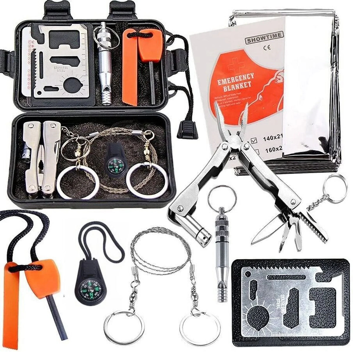 Survival Emergency Kit Gear Tools Outdoor Tactical Camping Camping Kit Military