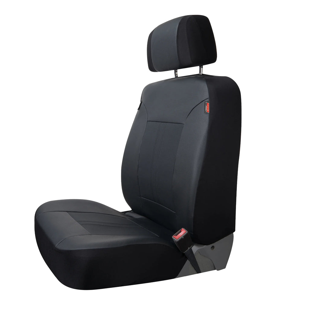 43645WDI 3-Piece Black Covers, Car Dickies Petersen Seat Leather Vegan Genuine