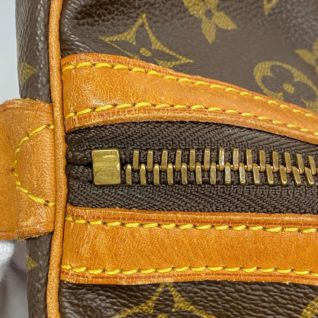 Men's Monogram Saxe Women's Boston Louis Vuitton 35 Bag M41626 Souple (Good) Brown Pre-Owned