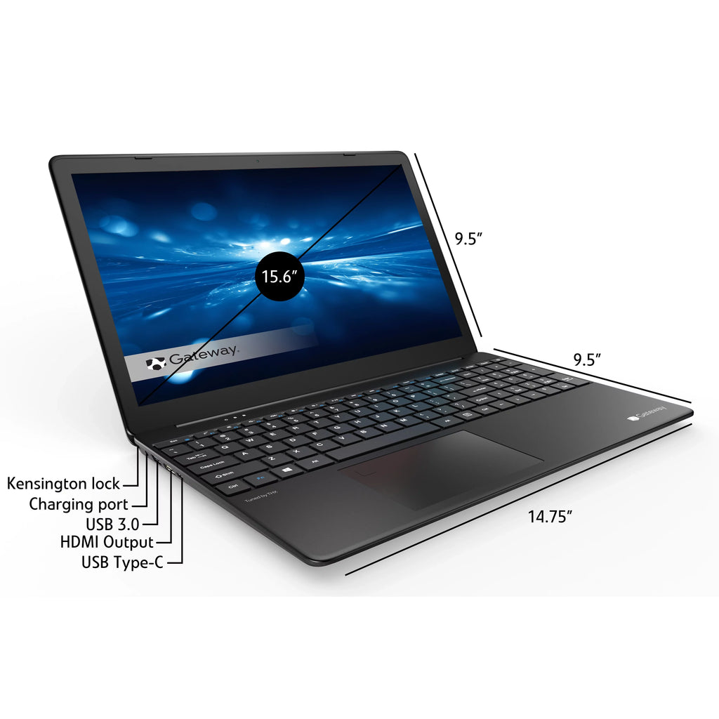 Xe Gateway i5-1135G7 512GB (Refurbished) 15.6" FHD Restored Graphics GWTN156-9BK Intel 16GB SSD RAM 10 Iris Win Black 2.4GHz Home