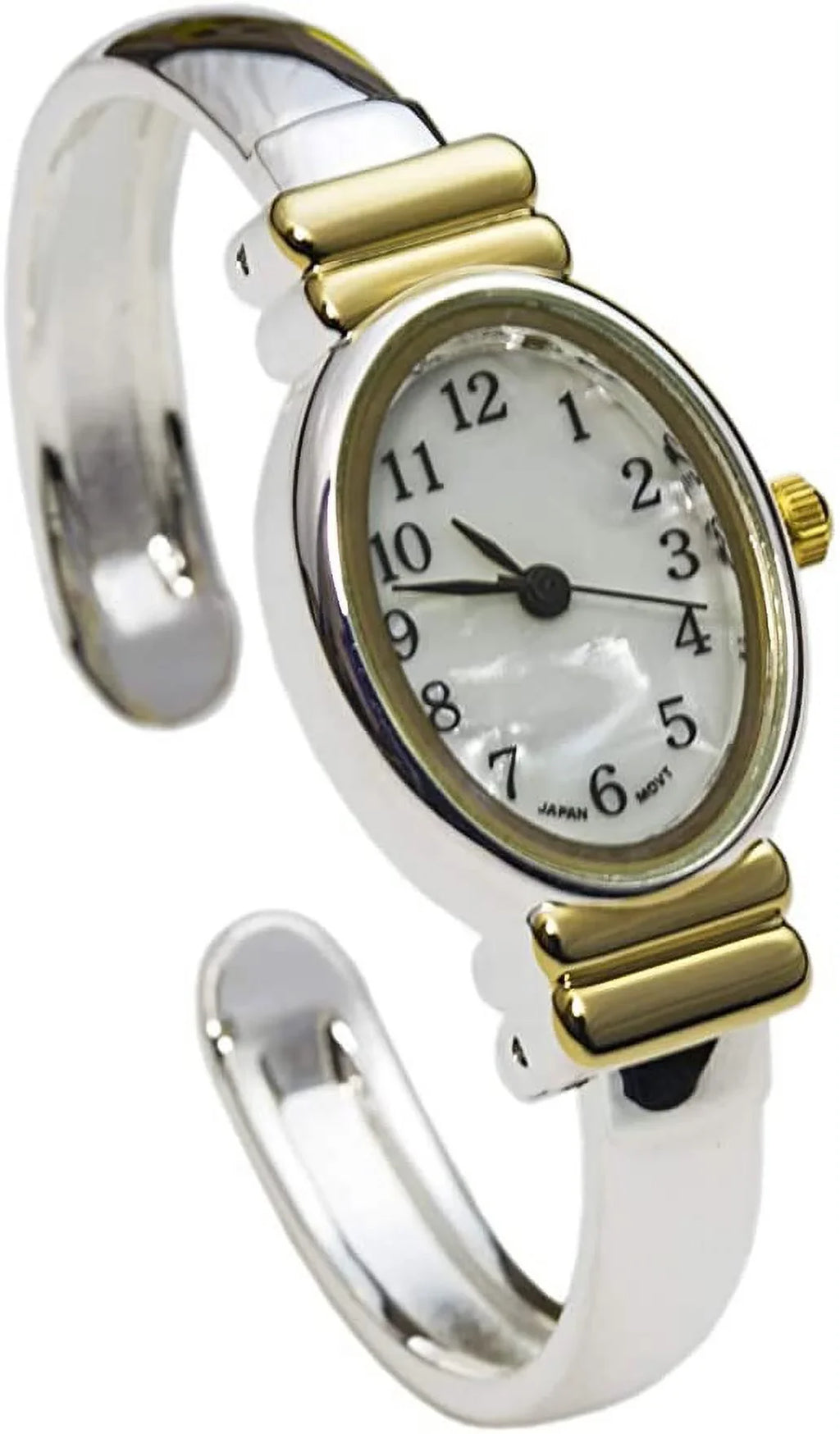 Excellent Watch Women's Cuff 20mm Platinum 8200 Watches-Geneva (Two-Tone)