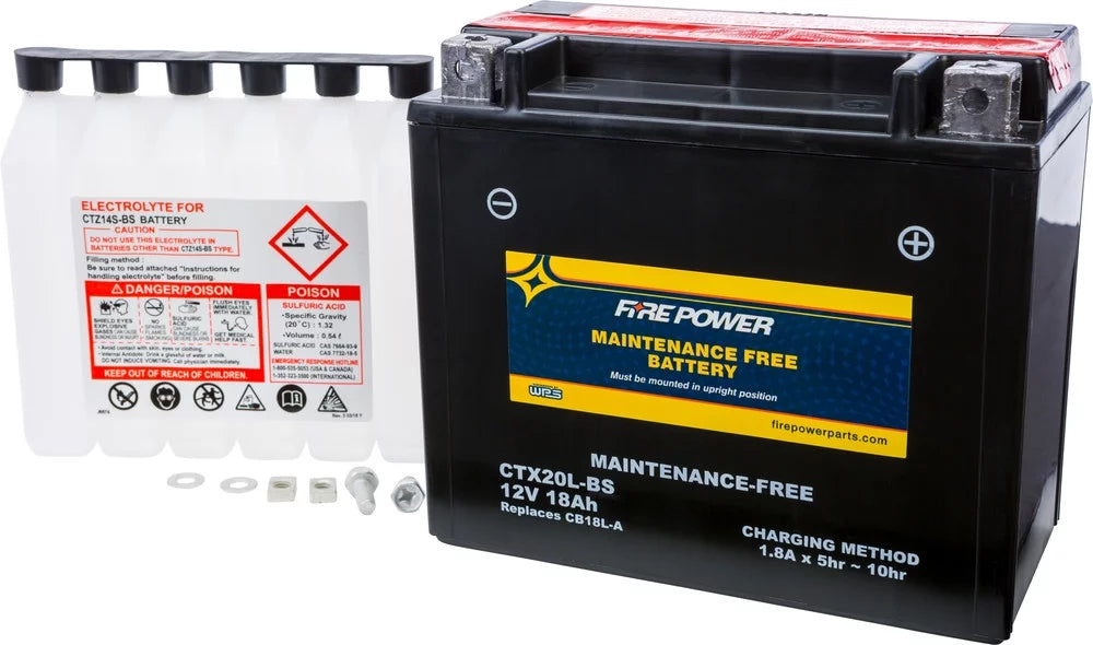 SE Battery Power (JT1500-P) Ultra Fire Kawasaki With Free Compatible 310X Maintenance 2015-2016 CTX20L-BS