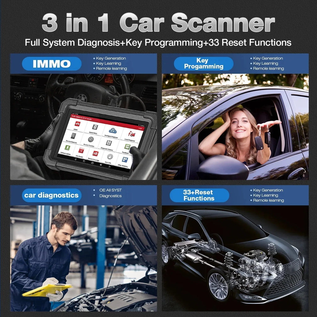 2024 Systems Diagnostic ,CANFD/DOIP,39+ IMMO Tool Key All Programmer Scan Launch XPROG-3 Car Newest ELITE X431 Services with