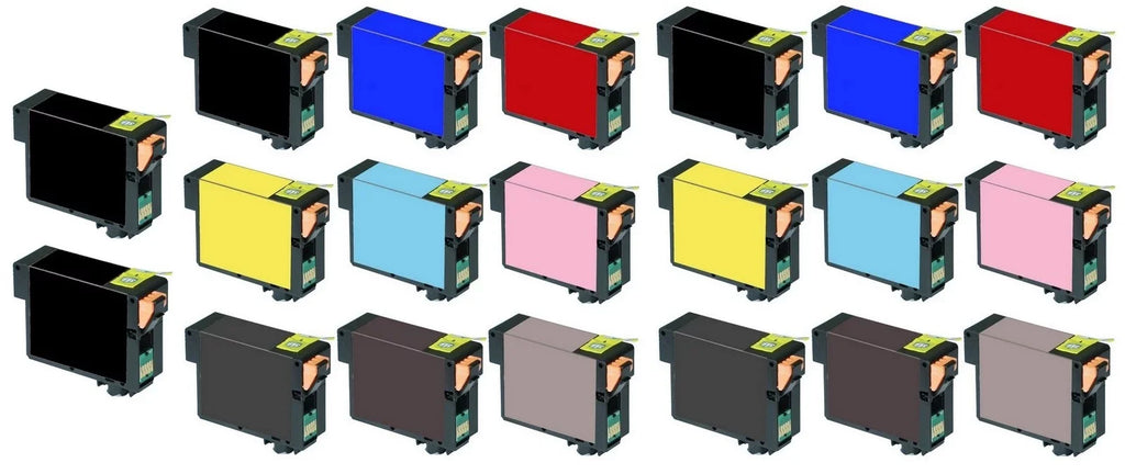 Combo Replacement (NO. (T1574PBK2CMYLCLMLLBMBK) PrinterDash Photo R3000 157) Stylus Inkjet (4-PBK/2-C/M/Y/LC/LM/LBK/MBK/LLBK) Pack for