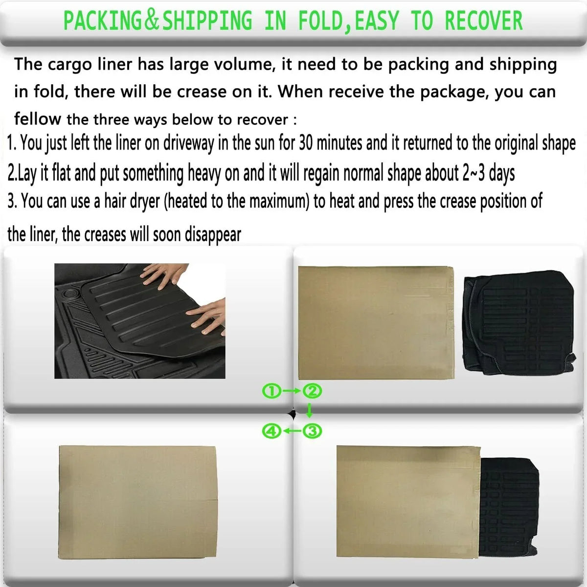 Waterproof Mats Liner for Highlander Trunk Custom 2020-2023 Mat Cargo Toyota