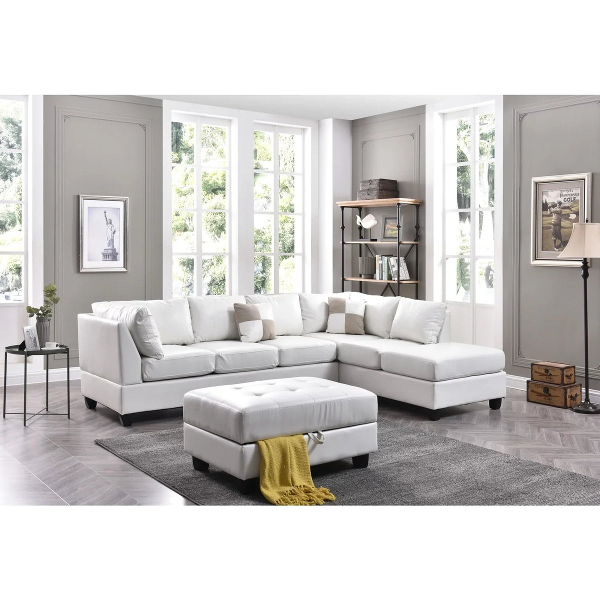 Antique white G647B-SC 3 Appeal Boxes) ( , Homestock Sectional