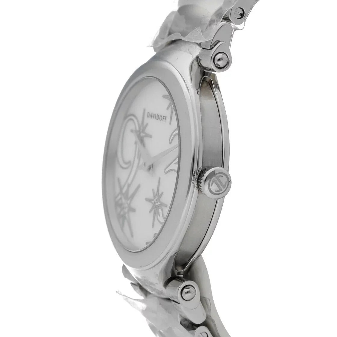 Stainless Quartz Watch Women's Davidoff 30mm of Steel Lady 21156 Pearl Mother