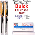 (Set LaCrosse Wipers Performance 2017 of 2) Beam Buick