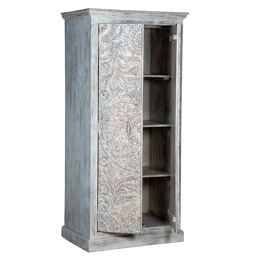 Carved White Wardrobe Maadze Shabby Chic