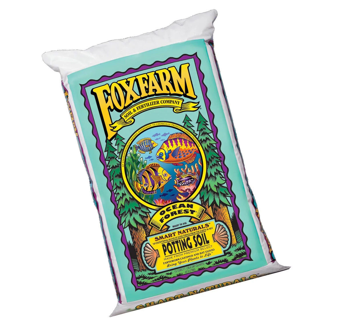 Potting 6.3-6.8 1.5 Pack Cubic pH, 9 Soil Foxfarm Feet, Forest Garden Ocean Bags