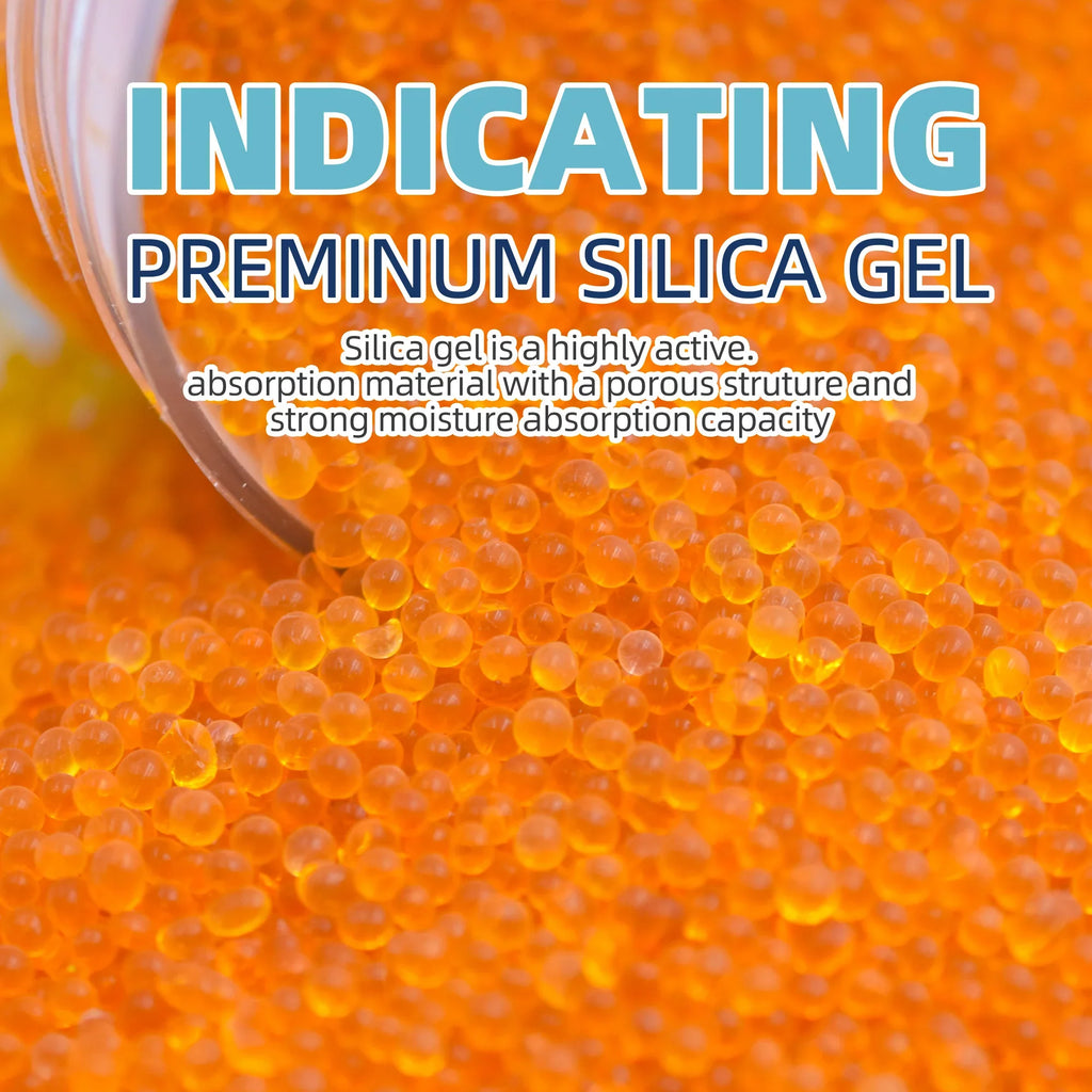 Indicating Reusable Beads, Silica Indicating Premium Drying 12LBS Desiccant Desiccant Silica Green, Gel Orange to Silica Dark Dehumidifier Wisesorb Gel Orange Storage, for