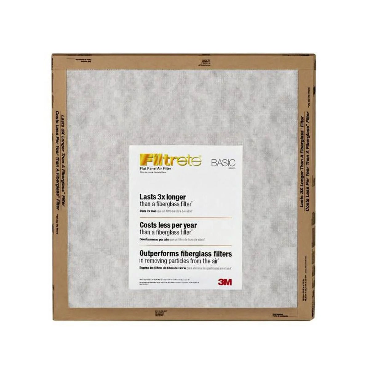 x 16" 25" 2-Pack 1" Panel x Filtrete Air FIlter Flat