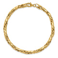 14k Men's Link Gold Fancy Bracelet Polished