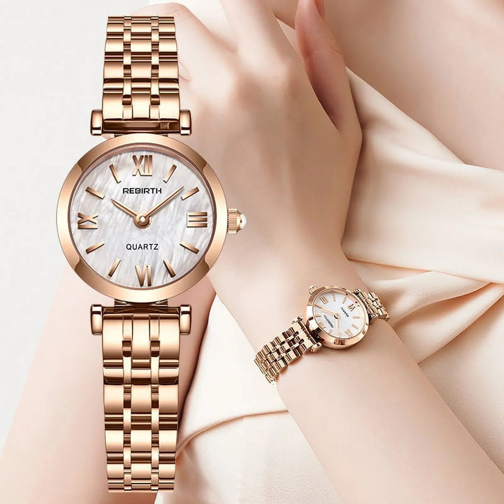 Watches Stylish Watch Gold Steel Female Ladies 2022 Watch reloj Creative for Wrist Desgin Women Quartz Fashion Rose Stainless