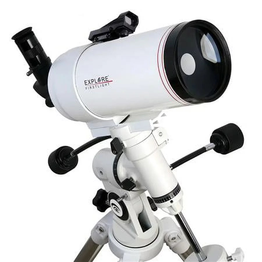 EXOS Nano White Maksutov-Cassegrain EQ3 Equatorial Tube with German Telescope Mount, FirstLight MAK100mm f/14