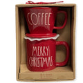 CHRISTMAS Gift Coffee Dunn Set Over Mug MERRY Rae Drip Pour