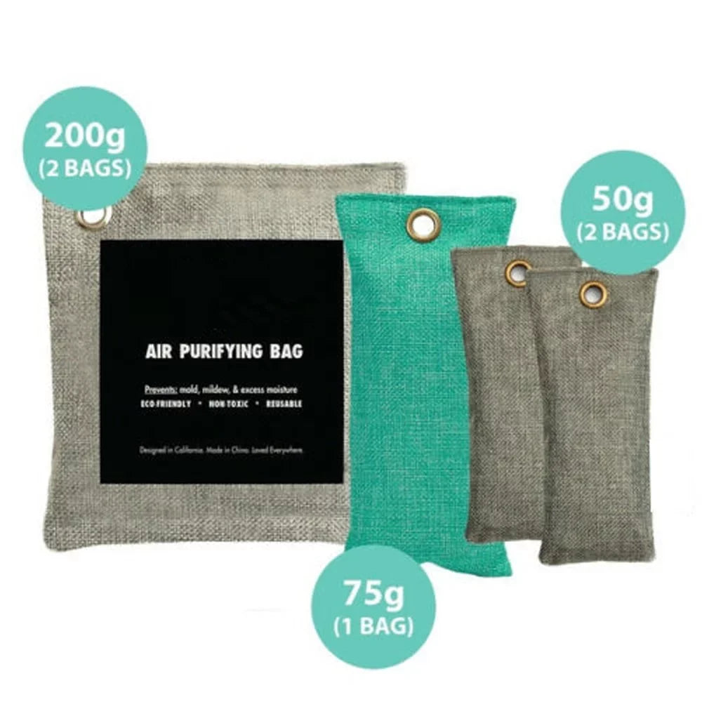Bag Activated Bamboo 100pcs Charcoal Purifying Absorber Charcoal Air Odor Bags