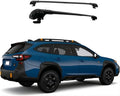 Side Black Fit Rails, Carrier Outback Subar-u ROKIOTOEX Rack Crossbars Cargo Luggage, Raised Bars for for Cross CJ4035 Ski 2022-2024 – Rooftop Roof Bike Wilderness Box Cobra Board,