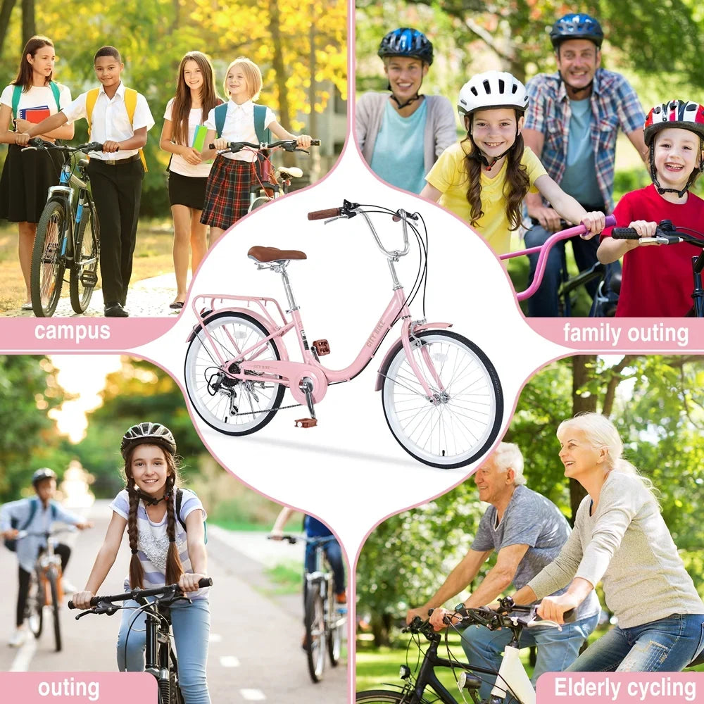 Bicycle Shifter je 22 Kids jx Inch 8+Years, and Aluminium derailleur,Pink for Alloy Yone Girls Frame,7-speed Ages Bike