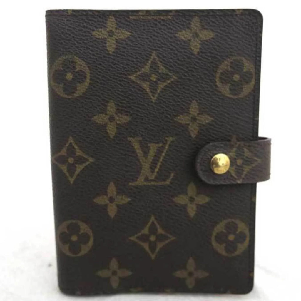 Monogram LOUIS Louis Notebook Agenda R20005 Cover Vuitton Unisex PM (Good) Pre-Owned VUITTON Canvas Brown