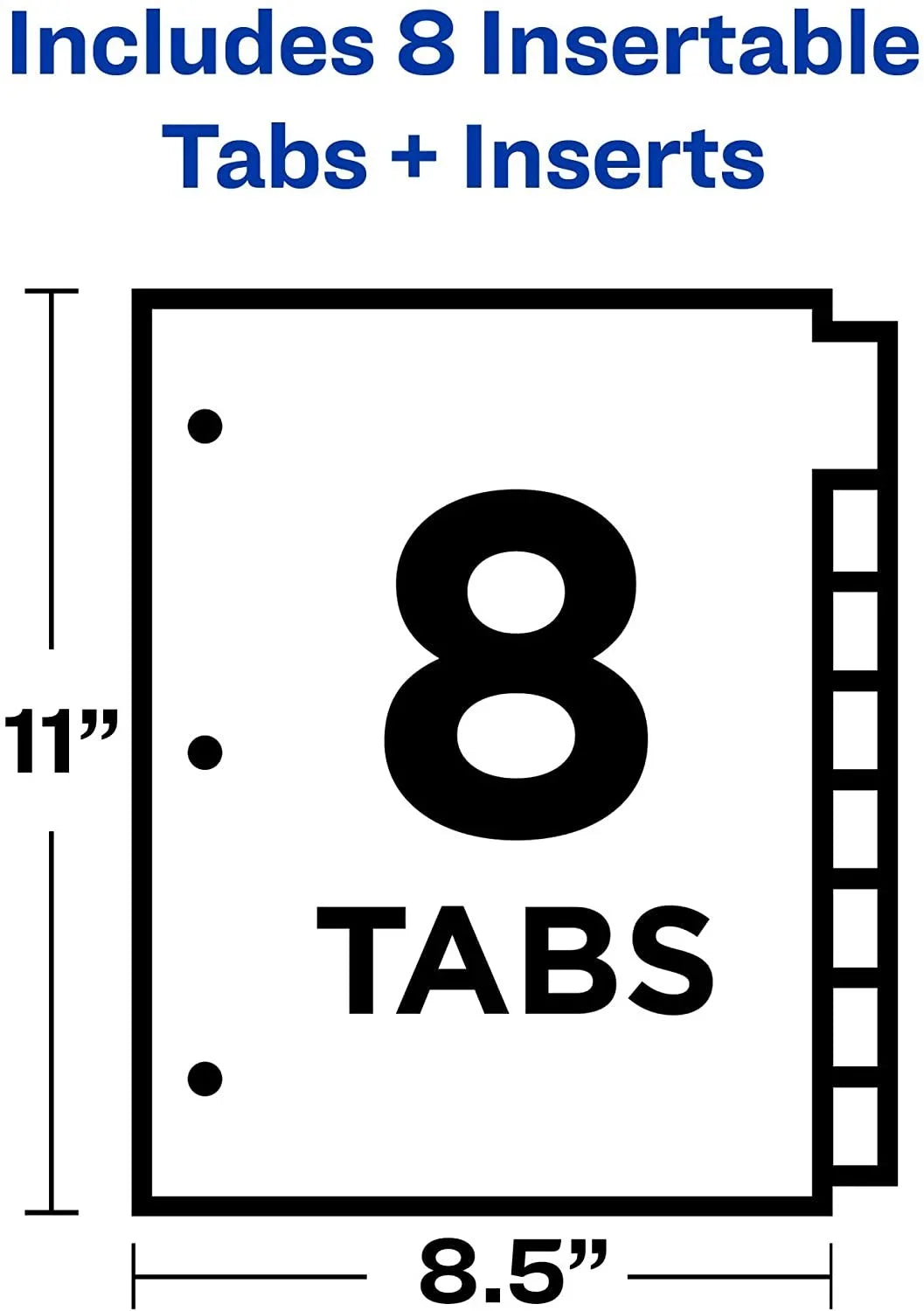 Dividers, Sets Tab Tabs, Pack Big 24 of Avery Multicolor Insertable 11901 Case Plastic 8