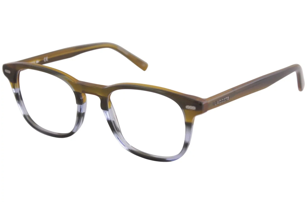 215 Men's L2832 Lacoste 50mm Brown/Blue Frame L/2832 Optical Eyeglasses Striped