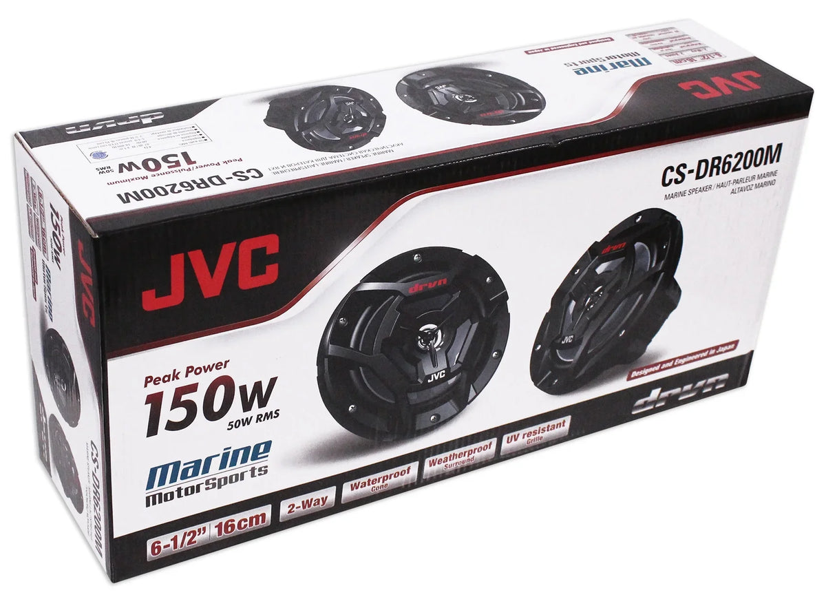 JVC for RZR Polaris Speakers+Pods+2-Ch 6.5" Amp 1000/900S/Turbo 2014-2017