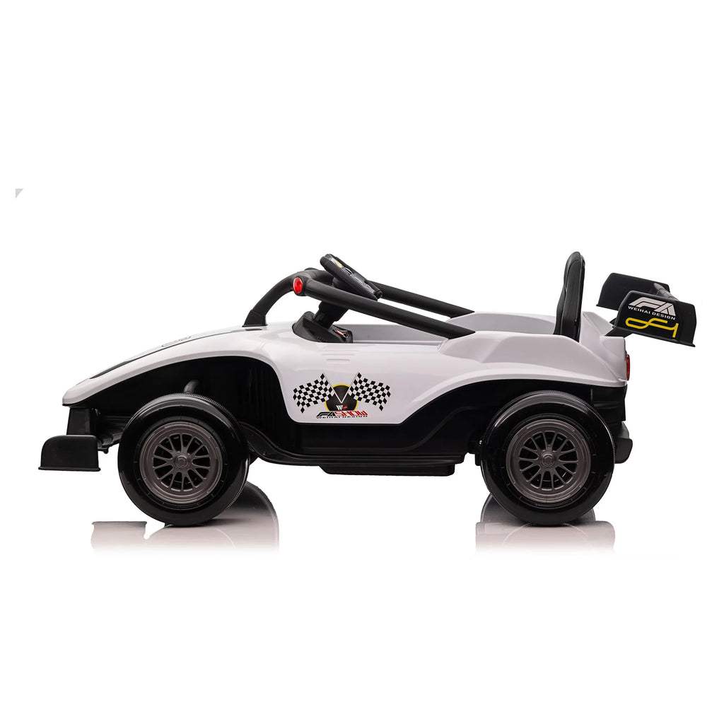 and Ride Operated up on Wheels White 3 W/Remote Battery Blazin' F1 12V Years