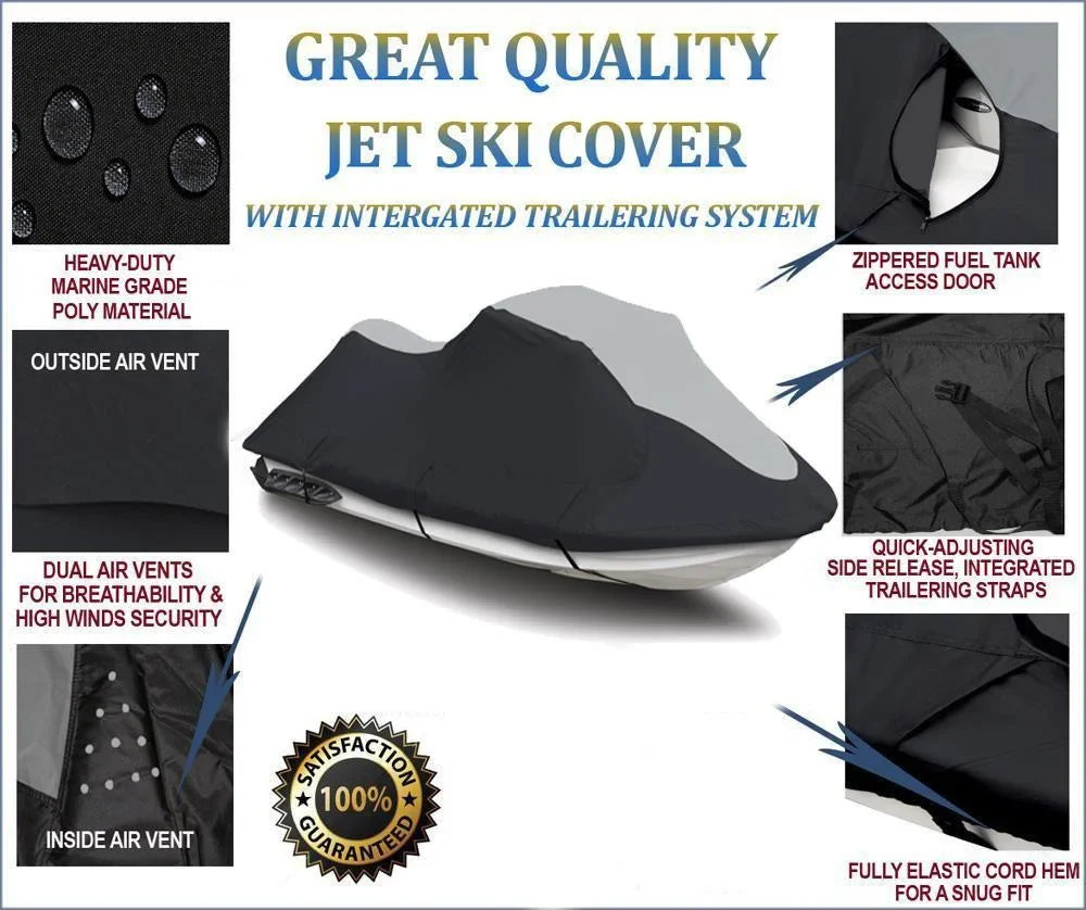 PWC SUPER Jet for STX-R HEAVY-DUTY 1200 Cover Compatible 2002-2005 Kawasaki Trailerable Ski